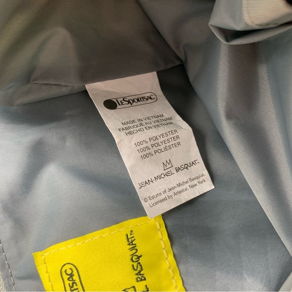 Rare LeSportsac x Basquiat Soft Collapsible Liberty Tote Like New - Picture 10 of 14